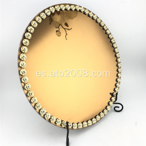 Placa de cristal de espejo marrón (1)